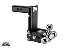 Bw Ts10049b Tow Stow Tri-ball Adjustable Hitch 7 Drop 7 Rise Fits 2
