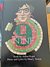 NINE by Arthur Kopit, Maury Yeston musical Hardcover/DJ  1983 Book Club Edition