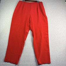 Aliki Yamani Creations Pants Women  s 1X 100 Silk Red Vintage NWT