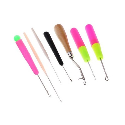 7pcs Latch Hook Häkelnadeln für Haar / Micro Braid Dread Lock Pflege