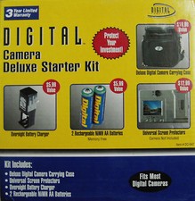 DIGITAL CAMERA DELUXE STARTER KIT BAG CHARGER NIMH BATT