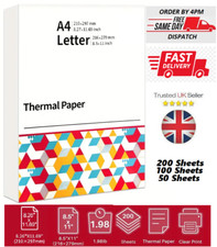 Phomemo Thermal Printer Paper 216x279mm A4 Printing FOR M08F HPRT MT800/MT800Q