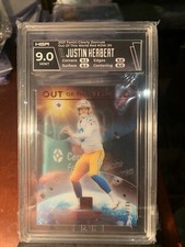 2021 Panini Clearly Donruss Justin Herbert Out Of This World /49 CHARGERS HGA 9