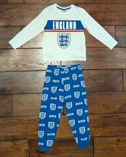 England Official Merchandise FC Football Soccer Boys Pajamas Set 5/6 Years - NWT
