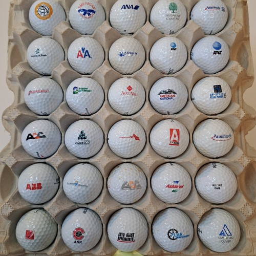 Lotto 30 Palline Golf Logo #027 Campi Marchi Pubblicità Da Collezione Vintage  - Foto 1 di 5