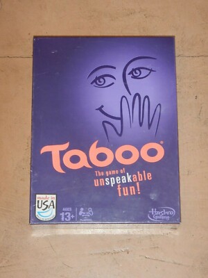 2013 HASBRO TABOO THE GAME OF UNSPEAKABLE FUN, BOARDGAME, NEW OLD STOCK, SEALED