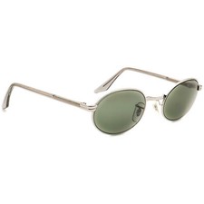 Ray-Ban B L Vintage Sunglasses W2187 PUAS Silver/Crystal Gray Oval USA 50mm