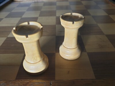 breite Staunton Holz Schachfigur SCHACH ERSATZTEIL LAGER - Hartholz Turm 2 hell