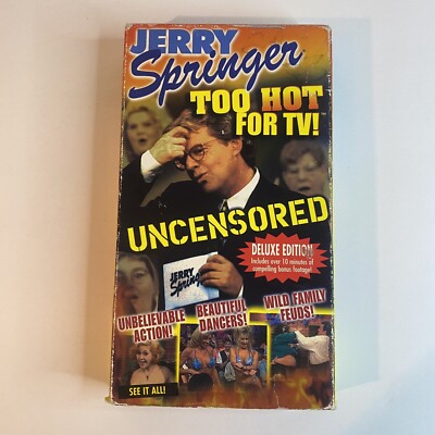 Jerry Springer Too Hot for TV Volume 2 VHS Tape 1998 Vintage