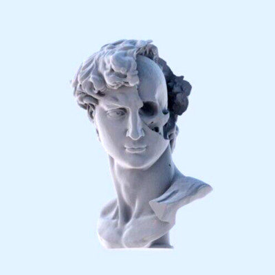 DIGITAL FILE 3D FIGURE CLASSIC STATUE / SKULL, FOR 3D PRINTER OR CNC