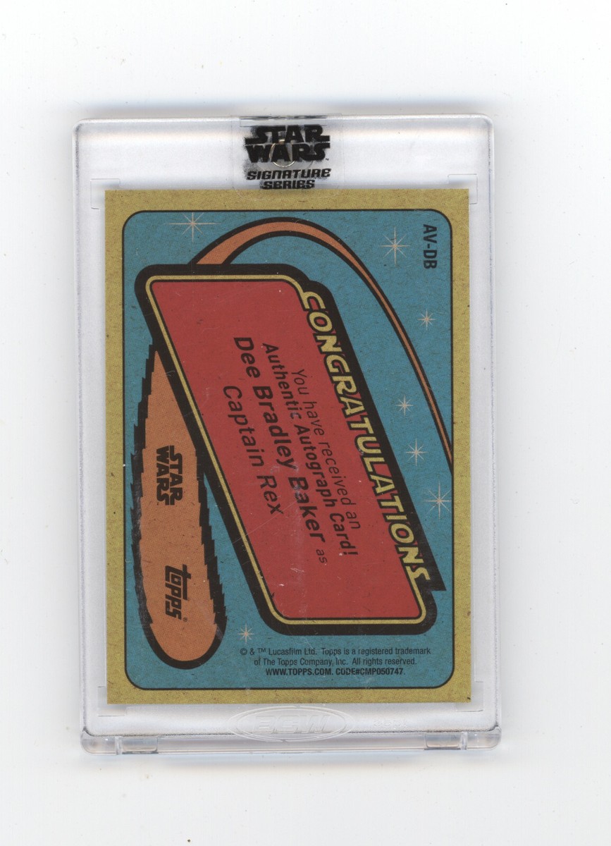 キャプテン・レックス / ディー・ブラッドリー・ベーカー サインカード Star Wars Signature Series 2022 Dee Bradley Baker Captain Rex