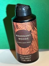 Bath  Body Works  MAHOGANY WOODS  Men's Collection Body Spray 3.7 oz