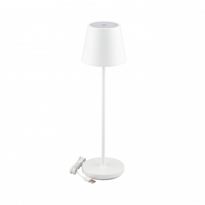 Lampada LED 2W Ricaricabile Wireless Alluminio Bianco IP54 Professionale