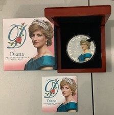 2017 Diana Princess of Wales 1961-1997 $TVD10 Silver 5oz Proof CommemorativeRare