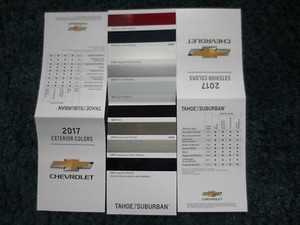 2017 Tahoe Color Chart