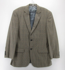 Pendleton Sport Coat Men 42 Brown Houndstooth Blazer Wool Jacket Preppy Lined