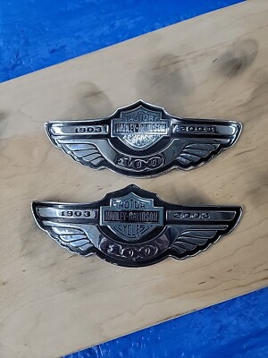 【純正 2枚組】ハーレー 100周年記念エンブレム 1903-2003 tk専用 純正 2枚組】ハーレー 100周年記念エンブレム 1903-2003 tk専用 Yahoo