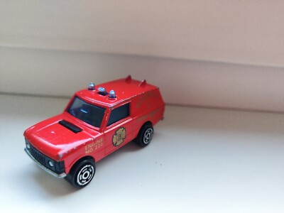 Majorette No 246 Range Rover rot District 3 Fire Dept.