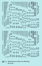 K4 HO Scale Decals Maintenance Of Way (MOW) D...