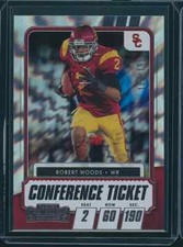 2021 Contender Draft Picks Robert Woods Conference Ticket #'d/199 Titans AA-0669