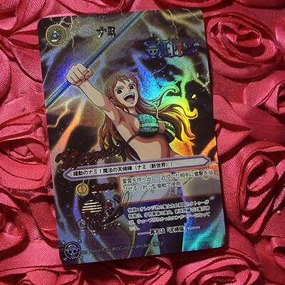 Nami ONE PIECE SUN Adventure LADIES WAIFU ACG Girl Holo Anime Card 8