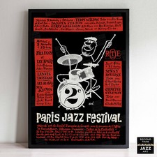 1965 Paris Jazz Festival jazz poster - Paris, France