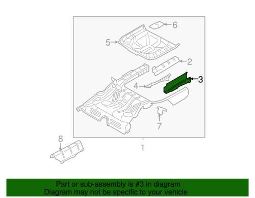 Extensión de riel del lado derecho para Ford Taurus, Sable 2008-2009
