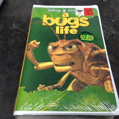 A Bugs Life VHS Tape 1999 Disney Pixar New Sealed Rare Hopper Clamshell ...