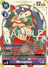 Mervamon Alternate Art Foil - BT11-086 - NM - Digimon TCG
