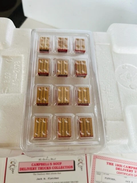Franklin Mint Danbury Diecast Car model die cast Box 1931 Campbells Soup Truck - Image 3 of 4