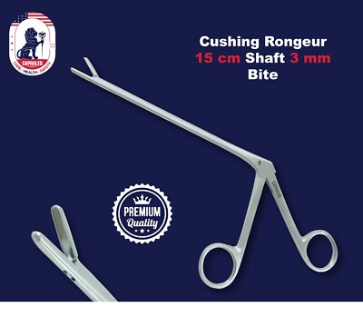 CAPRALEO Cushing Rongeur 15 cm, 3 mm Bite , Orthopedic Bone Instruments ...