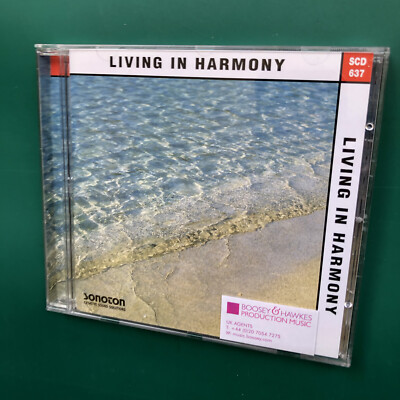 LIVING IN HARMONY Ambient World Library CD Relaxing Meditation Ethno Hypnosis NM