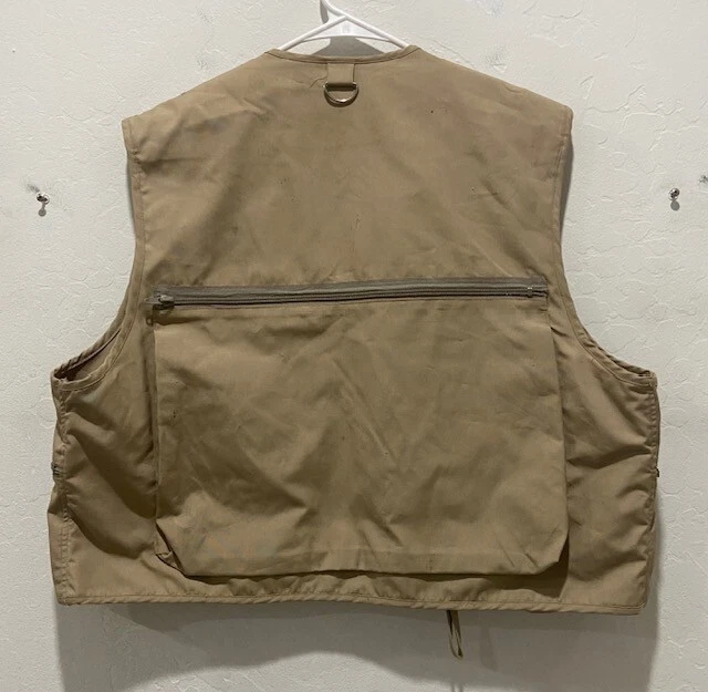 Woodfield Fly Fish Vest Adult Size XL Full Zip Tan Several Pockets NWOT Damaged - Image 3 of 4