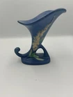 Roseville Blue Foxglove Cornucopia Vase #163-6"