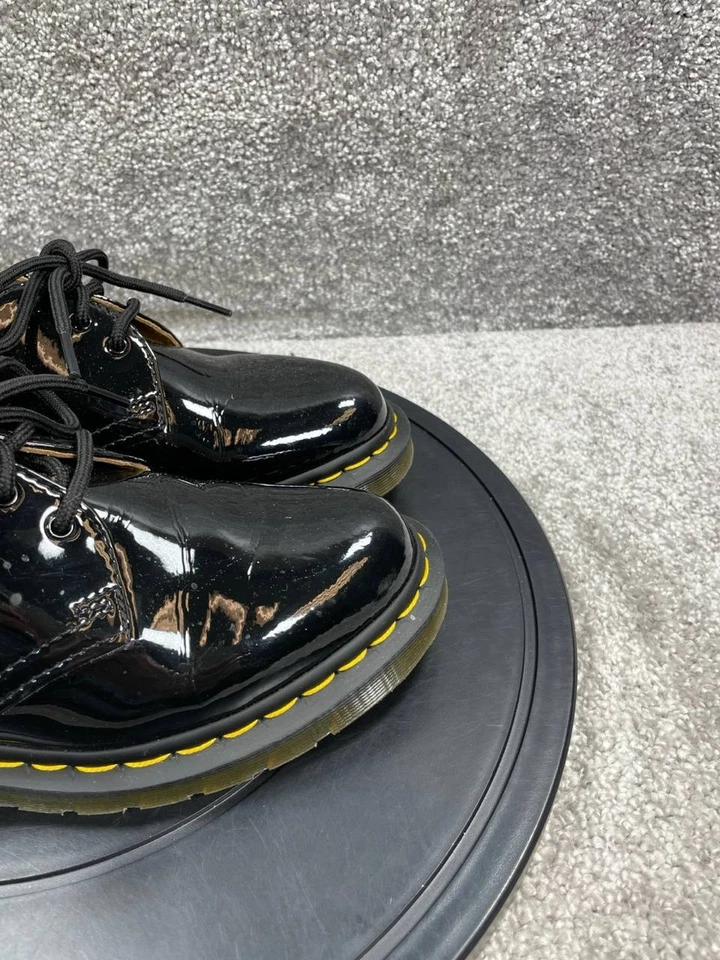 Zapatos Oxford Dr Martens para mujer talla 8 EE. UU. 1461 charol negro con cordones Foto 2 de 4