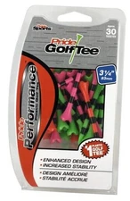 Pride Performance 3-1/4" Striped Golf Tee, 30 Count Citrus Mix