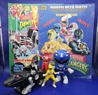 Vtg 1994 MMPR Mighty Morphin Power Rangers Books + Figures Lot Of 6