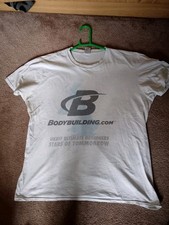 White Bodybuilding XL Tshirt