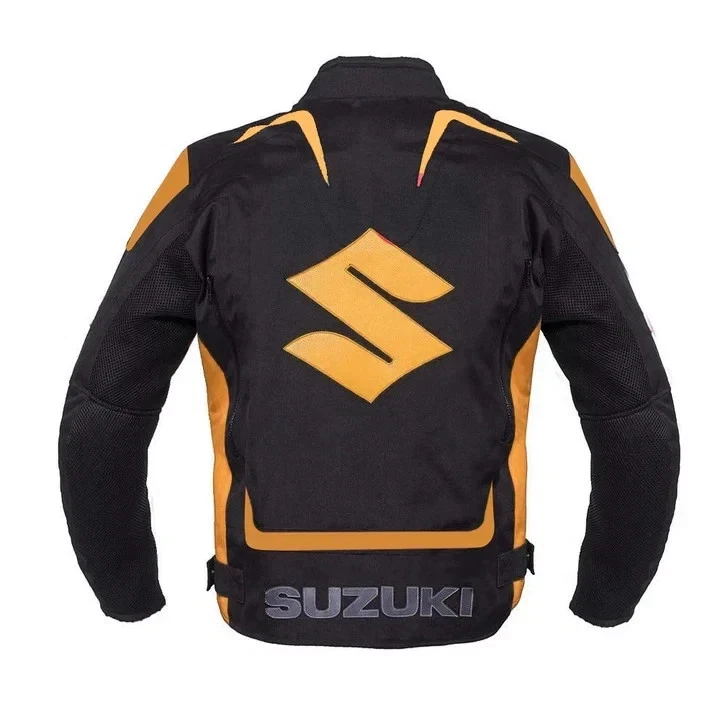 All Seasons Suzuki Motorbike Riding Jacket Mesh Fabric Motorcycle Biker Jacket - Image 2 of 3