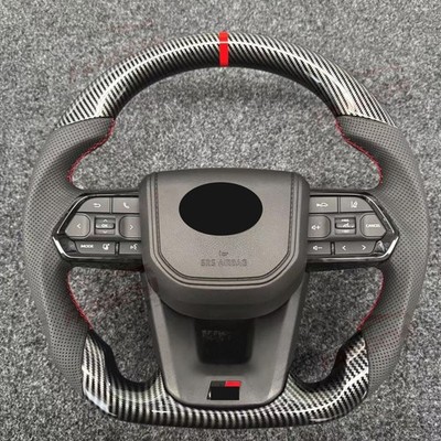 Custom Carbon Fiber & Leather Steering Wheel Assembly For Toyota Lexus Universal