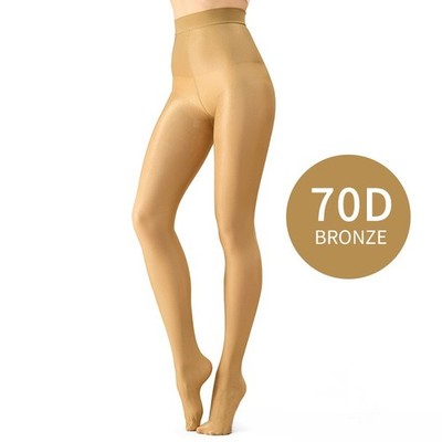 Up To 220lbs Oil Shiny Smooth Pantyhose 70D Shaping Tights Dance Yoga Stockings