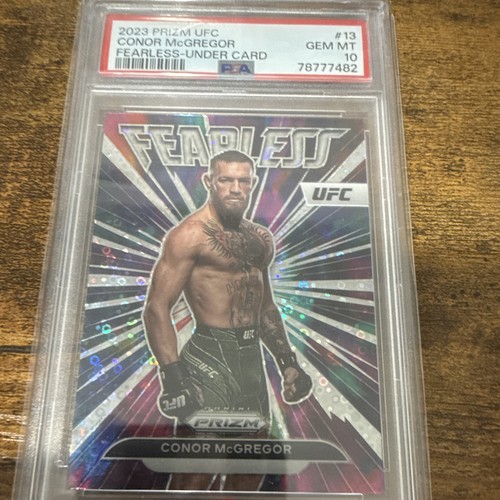 Panini 2023 Prizm UFC Conor McGregor Fearless Insert #13 PSA 10