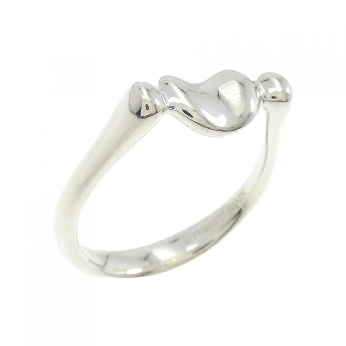 Tiffany Bean Ring 925 Silver US 5.5 Us 5.6mm Width, 2.8g