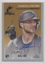 2023 Topps Chrome Platinum Anniversary Refractor /199 Charles Leblanc Auto 1i7n
