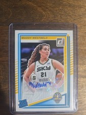 2025 Panini Donruss WNBA Rated Rookie Maddy Westbeld Sticker Auto and Base RC