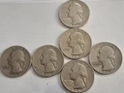 1965-1968 Washington Quarters. Lot Of 6 Coins.