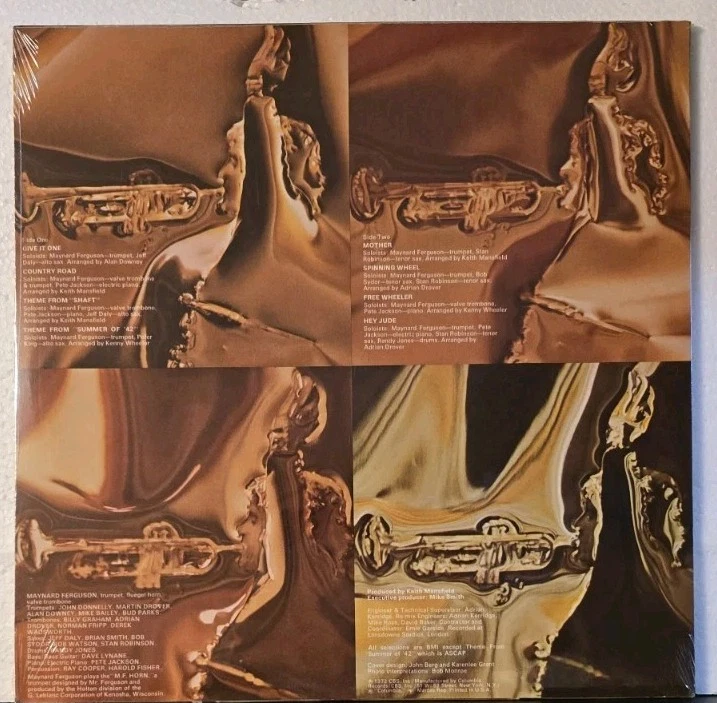 MAYNARD FERGUSON M.F. HORN TWO LP 1972 ORIGINAL PRESS - New SEALED! - Image 2 of 2