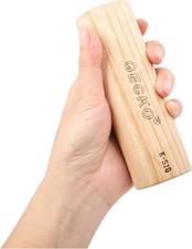 GECKO Maracas Sand Hammer Percussion Shaker Instrument, Wooden Natural Maraca...
