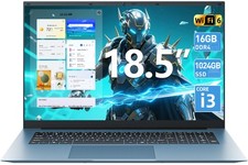 18,5" Full HD Laptop Windows 11 Intel Celeron i3-10100Y 16GB RAM 1TB SSD …