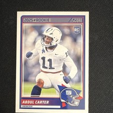 Panini 2025 Score Rookies Abdul Carter Rookie #16 New York Giants Football Card